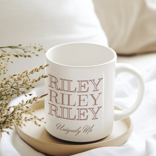 エコー付きオールキャップスモノライン コーヒーマグカップ