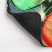 エコー公園の緑の眼球の落書き マウスパッド (コーナー)