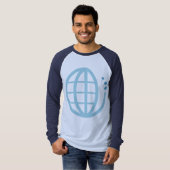 エコー地球：水を節約 Tシャツ (正面フル)