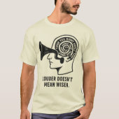 エコー室 – 大き考えさい Tシャツ (正面)