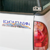 エコー山のコロラド州芸術的な山のステッカー バンパーステッカー (トラック上)