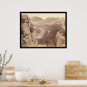 エコー峡谷Sioux Pass SD 1891を通して見る ポスター (キッチン)