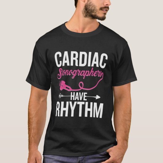 エコー心臓超音波検査技師カード Tシャツ (正面)