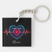 エコー技術 | 心拍 | 心電図 キーホルダー (裏面)