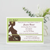 エコー検査のベビーシャワーの招待状 招待状 (スタンド正面)