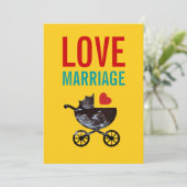 エコー検査の超音波のベビーシャワーの招待状 招待状 (スタンド正面)