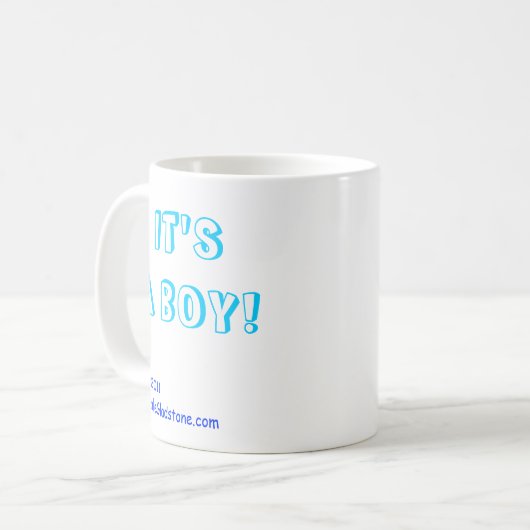 エコー検査の風刺漫画のマグ11p コーヒーマグカップ (正面左)