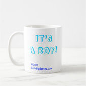 エコー検査の風刺漫画のマグ11p コーヒーマグカップ (左)