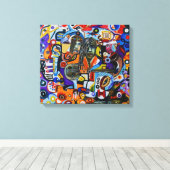 エコー顔 キャンバスプリント (インサイチュ (ウッドフロア))