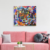 エコー顔 キャンバスプリント (インサイチュ (リビング))