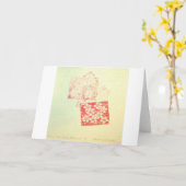 「エコー·ザ·さくらんぼ·ブラウス」点字·グリーティング·カード カード (黄色い花)