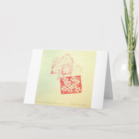 「エコー·ザ·さくらんぼ·ブラウス」点字·グリーティング·カード カード (正面)