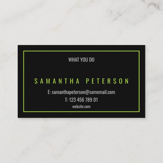 エコ会社/ガーデニングサービス、グリーン縁ど 名刺 (裏面)