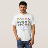 エコ及びピースマーク Tシャツ (正面フル)