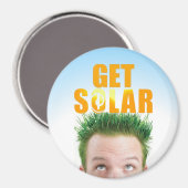 エコ太陽のフェリーなエネルギーマグネットのロゴを取得 マグネット (正面/裏面)