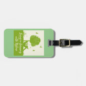 エコ引用文自然と調和生活 ラゲッジタグ (正面横)