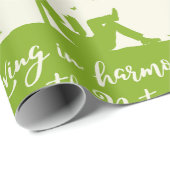 エコ引用文自然と調和生活 ラッピングペーパー (ロールコーナー)