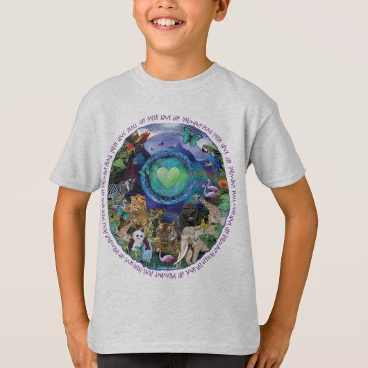 エコ惑星動物 Tシャツ (正面)