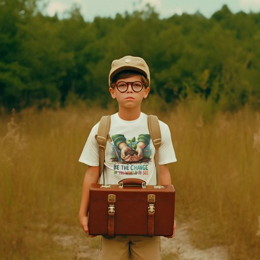 エコ戦士 – 未来の植物 Tシャツ