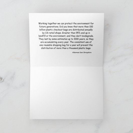 エコ挨拶カード カード (内部)