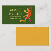 エコ旅行アドベンチャーツアーgecko野生動物 名刺 (正面/裏面)