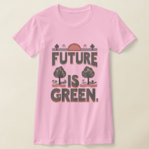 エコ活動家最小主義 Tシャツ