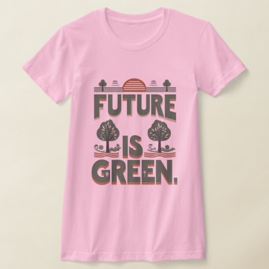 エコ活動家最小主義 Tシャツ (レイダウン)