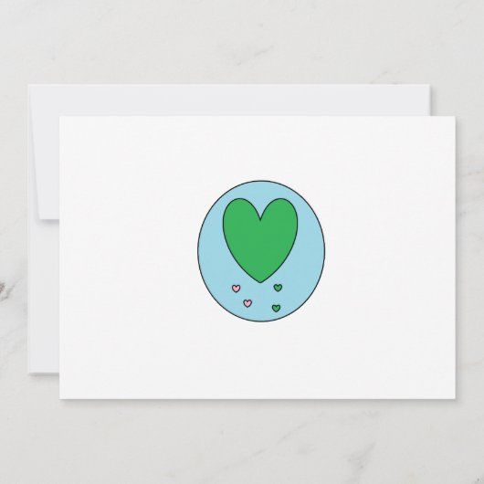 エコ結婚の 招待状 (裏面)