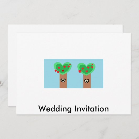 エコ結婚の 招待状 (正面/裏面)