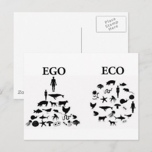 エコ自我 ポストカード (正面/裏面)