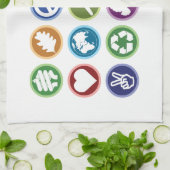 エコ記号 キッチンタオル (折り畳み)