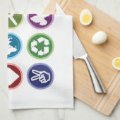 エコ記号 キッチンタオル (四つ折り)