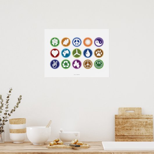 エコ記号 ポスター (キッチン)