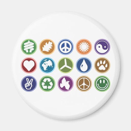 エコ記号 マグネット (正面)