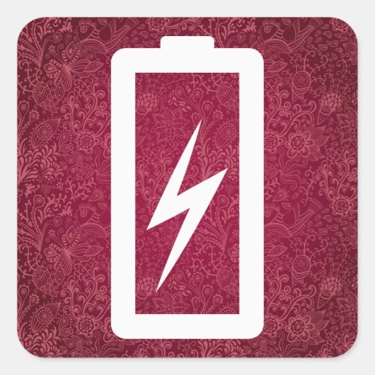 エコ電池ミニマル スクエアシール (正面)