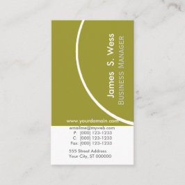 エコ·グオーガニックリーン·ビジネス·デザインの推進 名刺