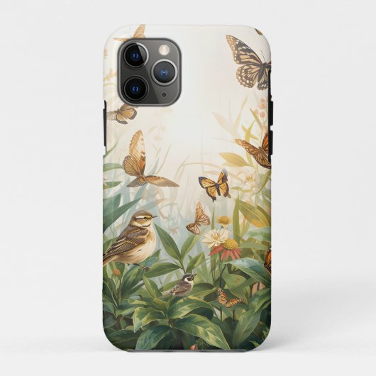 エコ・ナチュラル iPhone / iPadケース - 水彩の鳥 Case-Mate iPhoneケース (裏面)