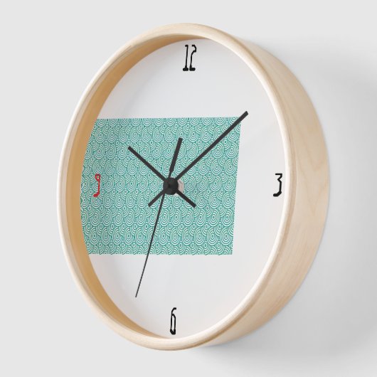 エコ ミント 壁時計 (傾斜)