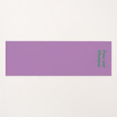 エコ，紫/薄紫と緑，無地の色 ヨガマット (正面(横))