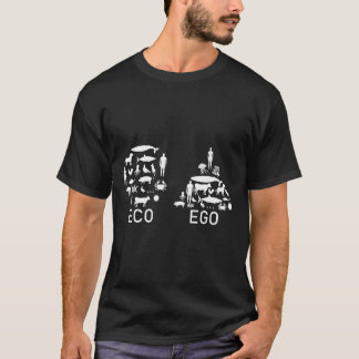 エコNot Ego動物の権利ビーガンのためのビーガン Tシャツ