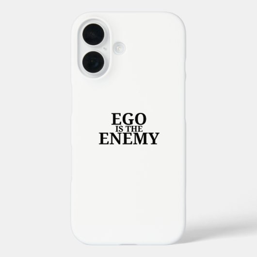 エゴは敵 ミニマリスト タイプライター iPhone カー Case-Mate iPhoneケース (裏面)