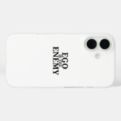 エゴは敵 ミニマリスト タイプライター iPhone カー Case-Mate iPhoneケース (裏面 (横))