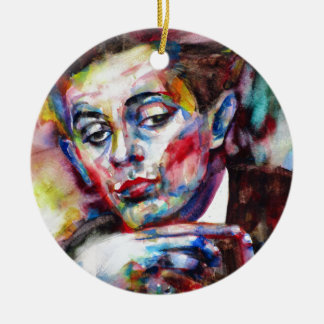 エゴンのschiele -水彩画のポートレート セラミックオーナメント