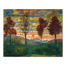 エゴンシェレフォーツリーズツリー自然パーク秋