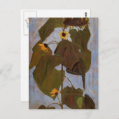 エゴンシエーレひまわり ポストカード (正面/裏面)