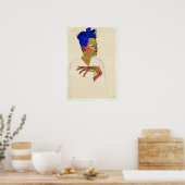 エゴンシュイレセルフポートレート ポスター (キッチン)