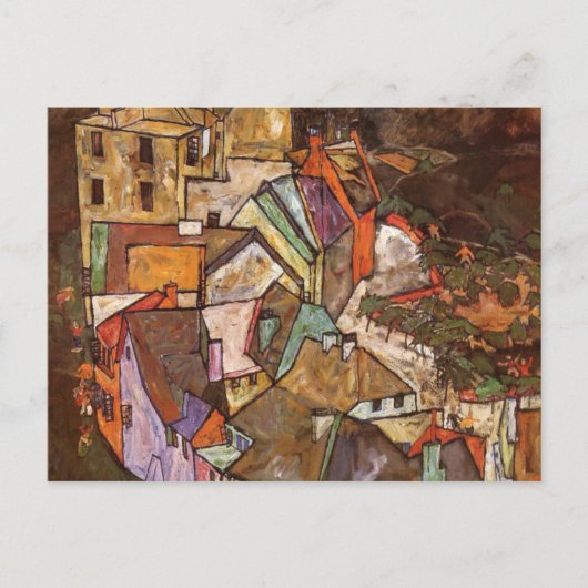 エゴンシレーエッジオブタウン ポストカード (正面)