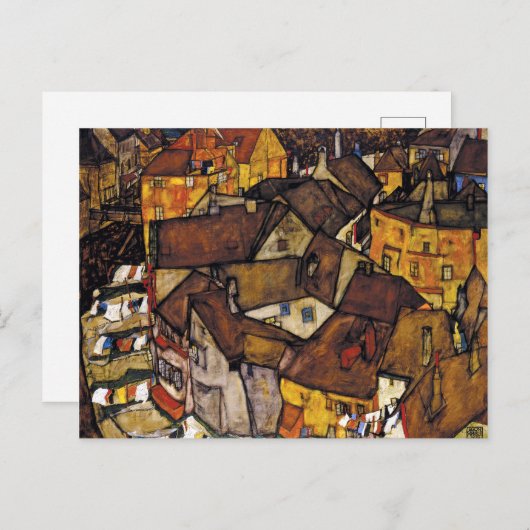 エゴンシレークルマウクレセントオブハウシズ ポストカード (正面/裏面)