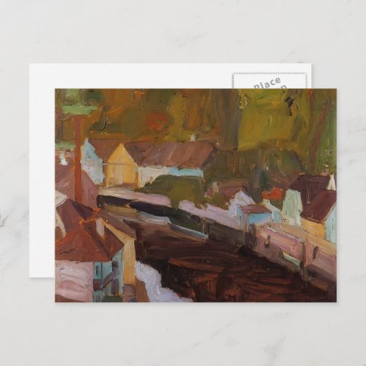 エゴンシレービレッジバイザリバー ポストカード (正面/裏面)