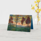 エゴンシレーフォーツリーズツリー自然パーク カード (黄色い花)